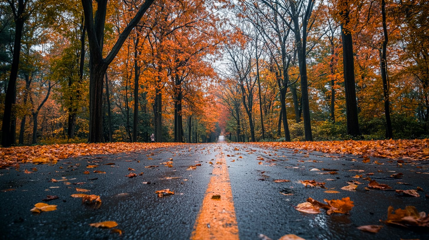 Photo d'une route représentant une ligne directrice en photographie