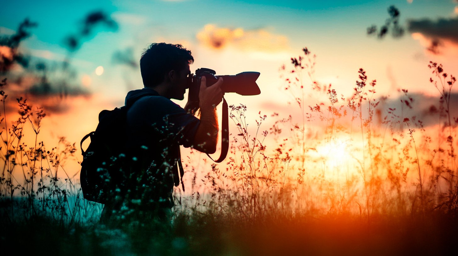 Photographe prenant une photographie artistique