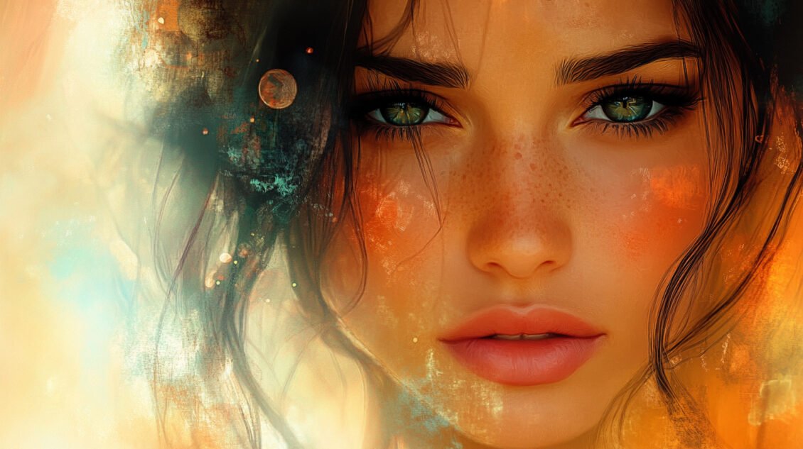 Digital Painting : Découvrez l’Art de la Peinture numérique 1 peinture du visage d'une femme réalisé en digital painting