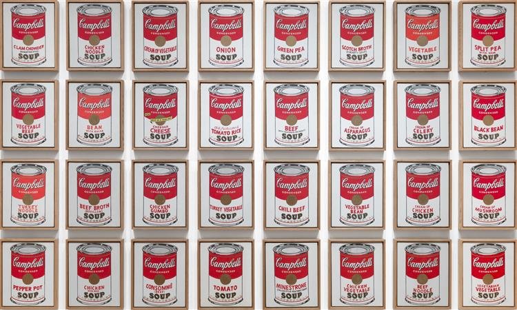 Soup cans Tableau Campbell's Soup d'Andy Warhol